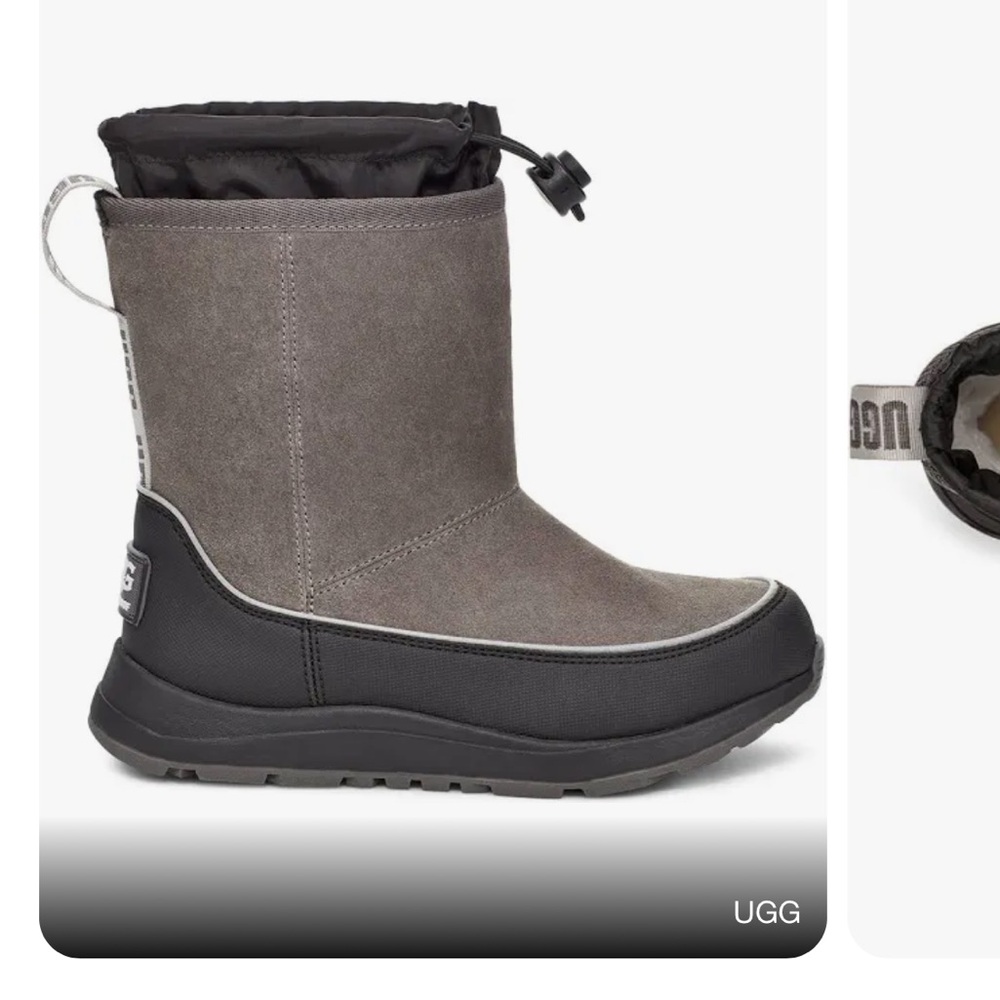 UGG Kirby winter boots - gray/black
Size 3 (big kids) - excellent preloved
